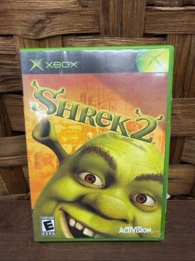 Xbox Shrek 2 Game Case - Xbox Brand - Green